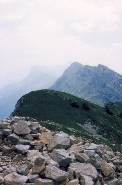 En descendant du pas des chatons, Vercors, Isre, France
