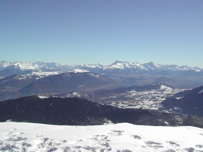 Vu des pistes de ski de piste de Villard de Lans, Vercors, Isre, France